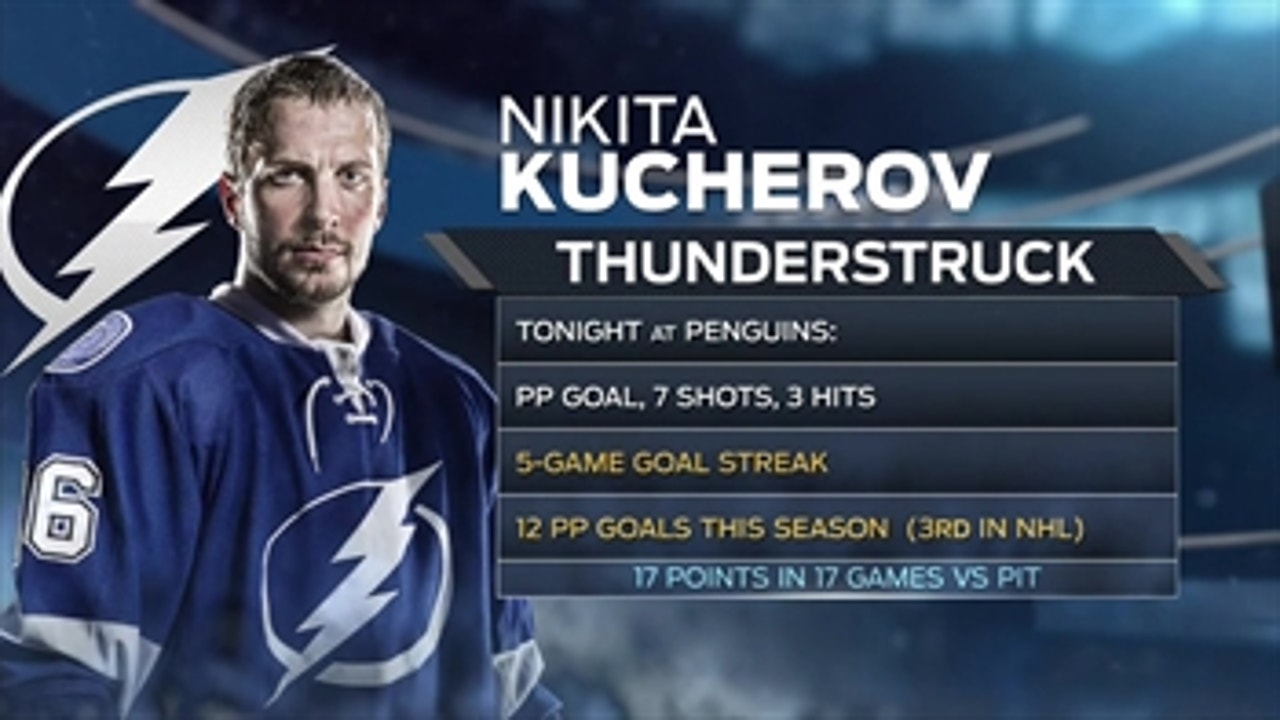 Nikita Kucherov riding 5-game goal streak as Lightning prep for Sabres