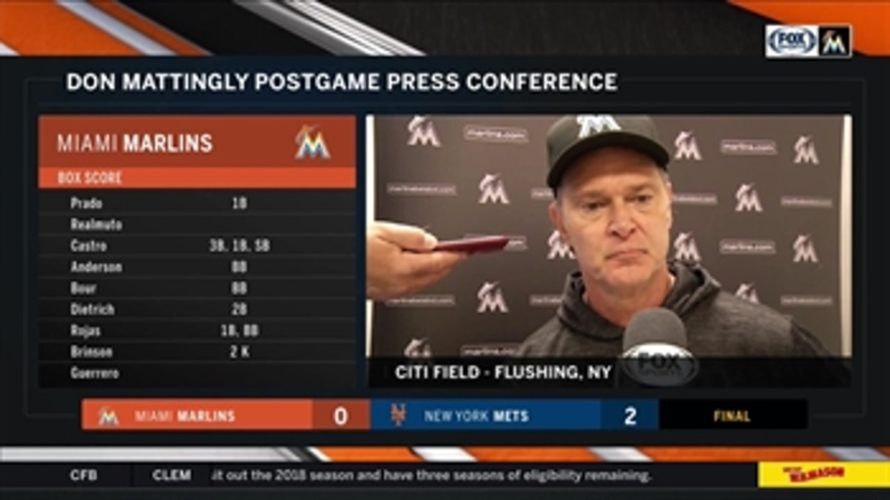 Don Mattingly on shutout loss: We couldn’t break through