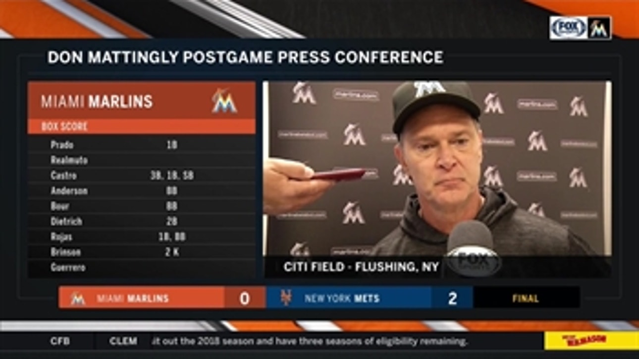 Don Mattingly on shutout loss: We couldn’t break through