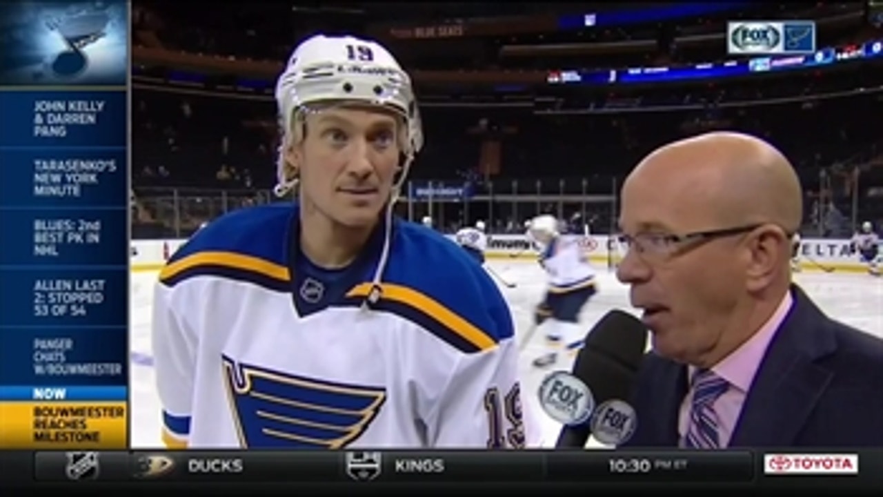 Bouwmeester on playing in his 1,000th game: 'It's just kind of a neat milestone'