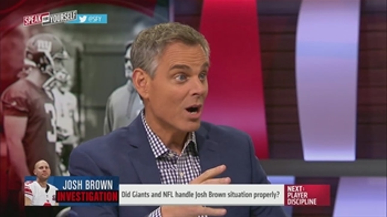 The Giants could have handled the Josh Brown situation better | SPEAK FOR YOURSELF
