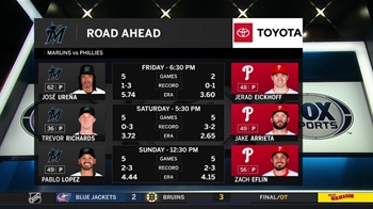 José Ureña gets the nod as Marlins look for another win over Phillies