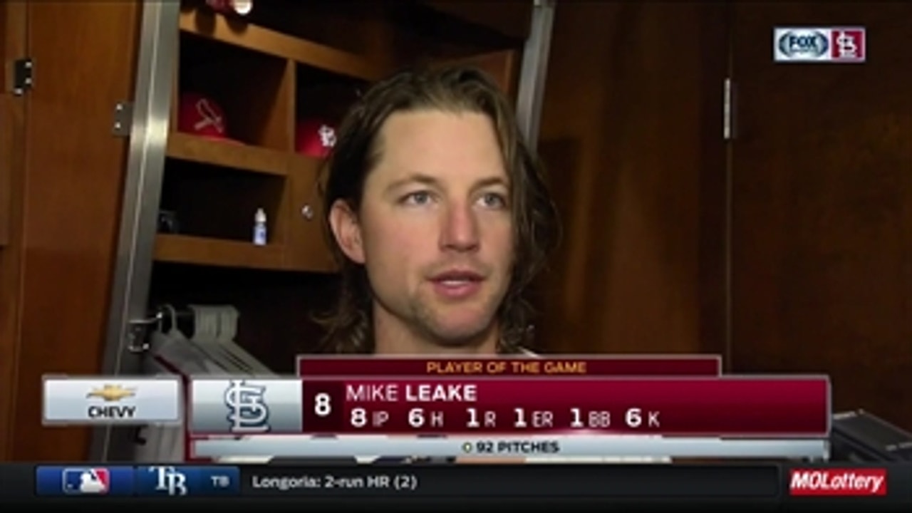 Mike Leake: 'I felt like I could go to any of my pitches' against Reds