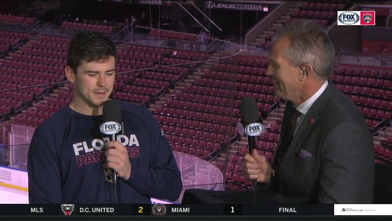 MacKenzie Weegar chats about his goal-scoring uptick, Panthers' 4-1 win
