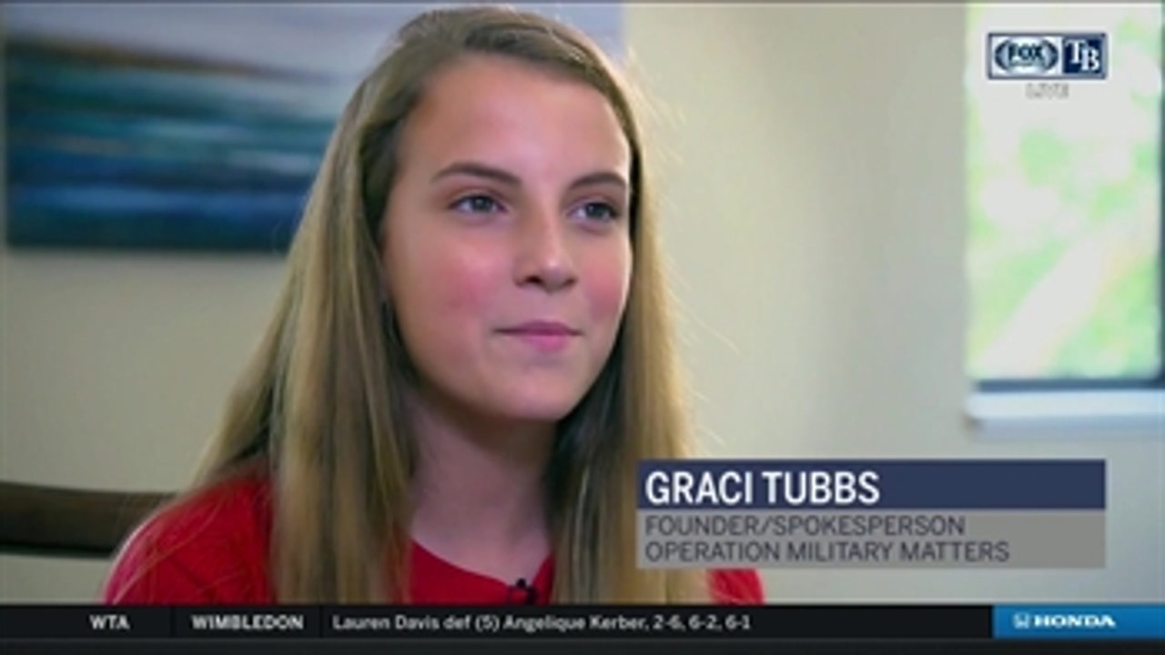 Graci Tubbs was 9-years-old when she founded Operation Military Matters