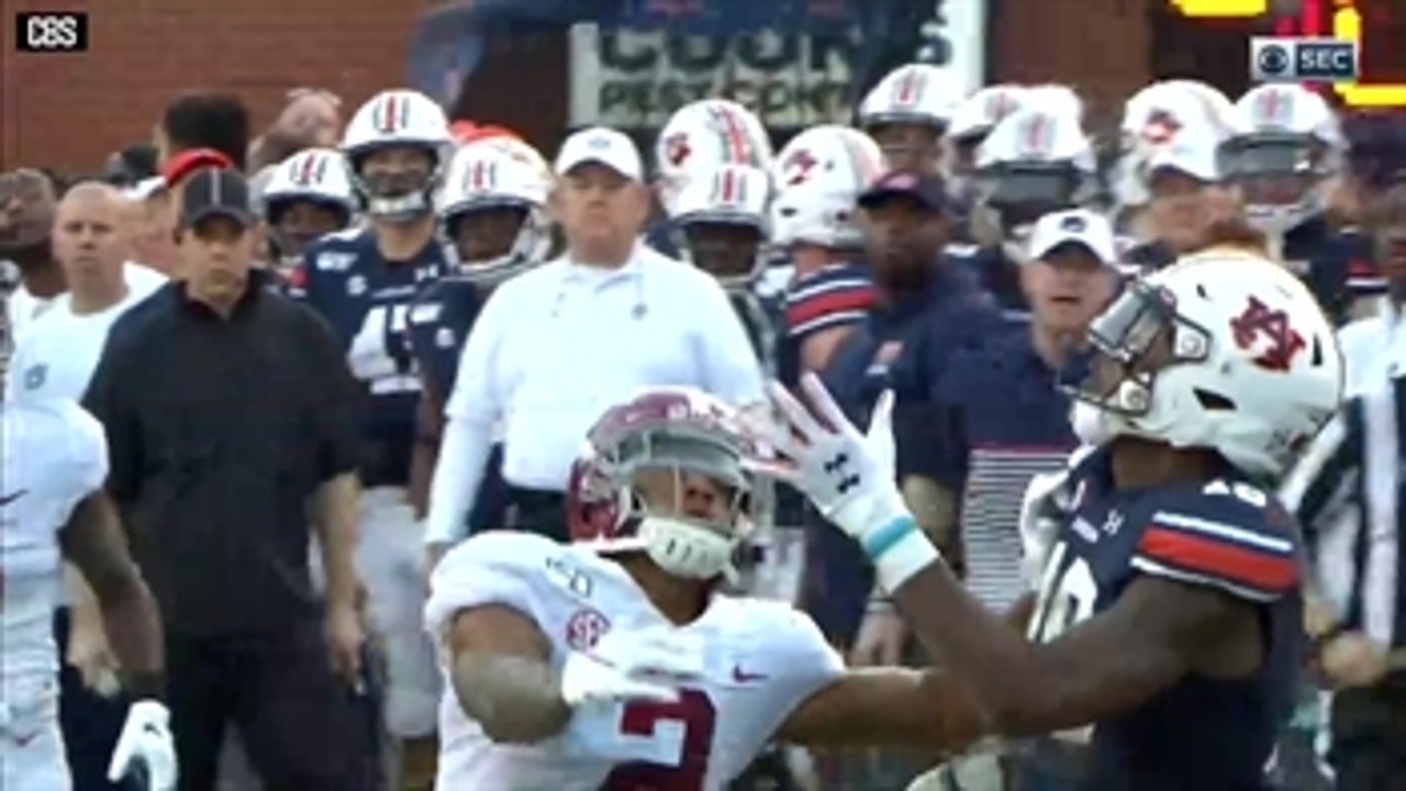 Auburn WR Seth Williams with a spectacular one-handed catch in the Iron Bowl