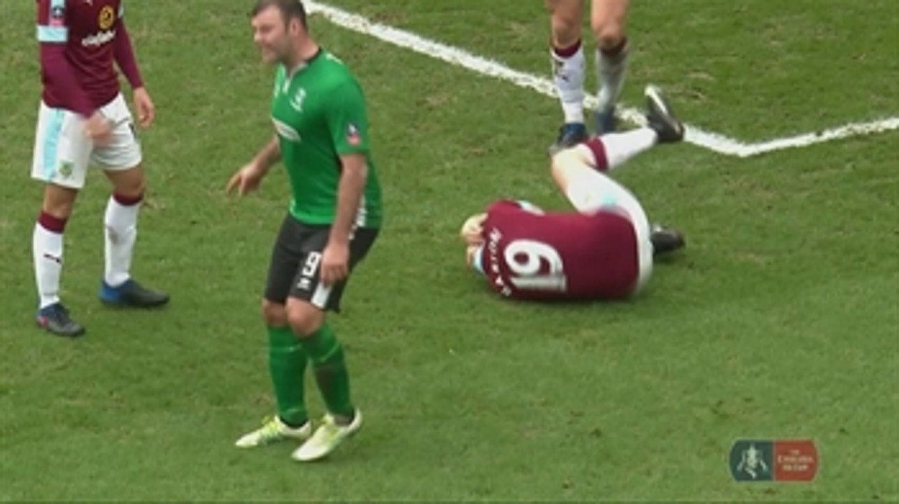 Joey Barton's egregious dive against Lincoln City ' 2016-17 FA Cup Highlights