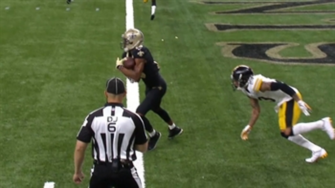 Michael Thomas' feet being down was the key to TD ruling, Mike Pereira explains