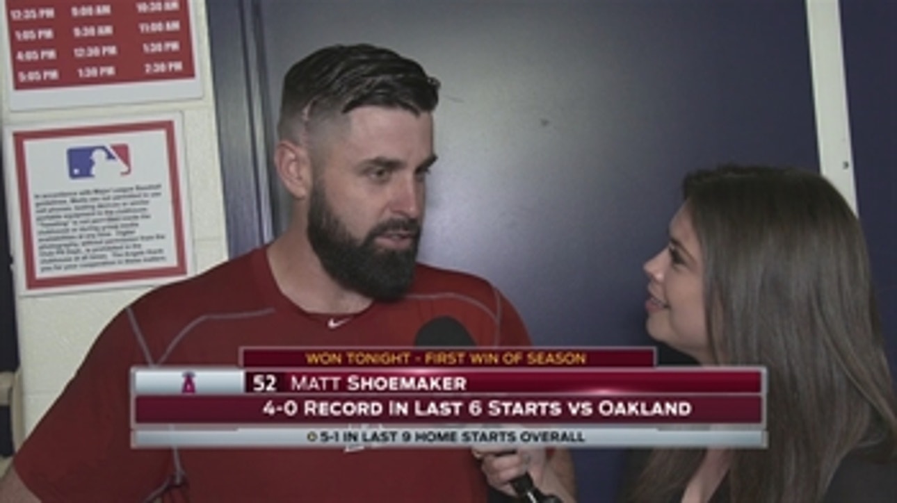Matt Shoemaker picks up first win of season