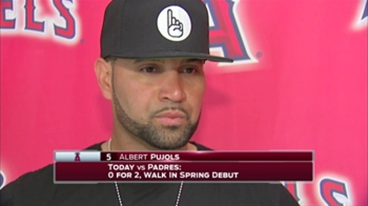 Albert Pujols: It felt good to be out there