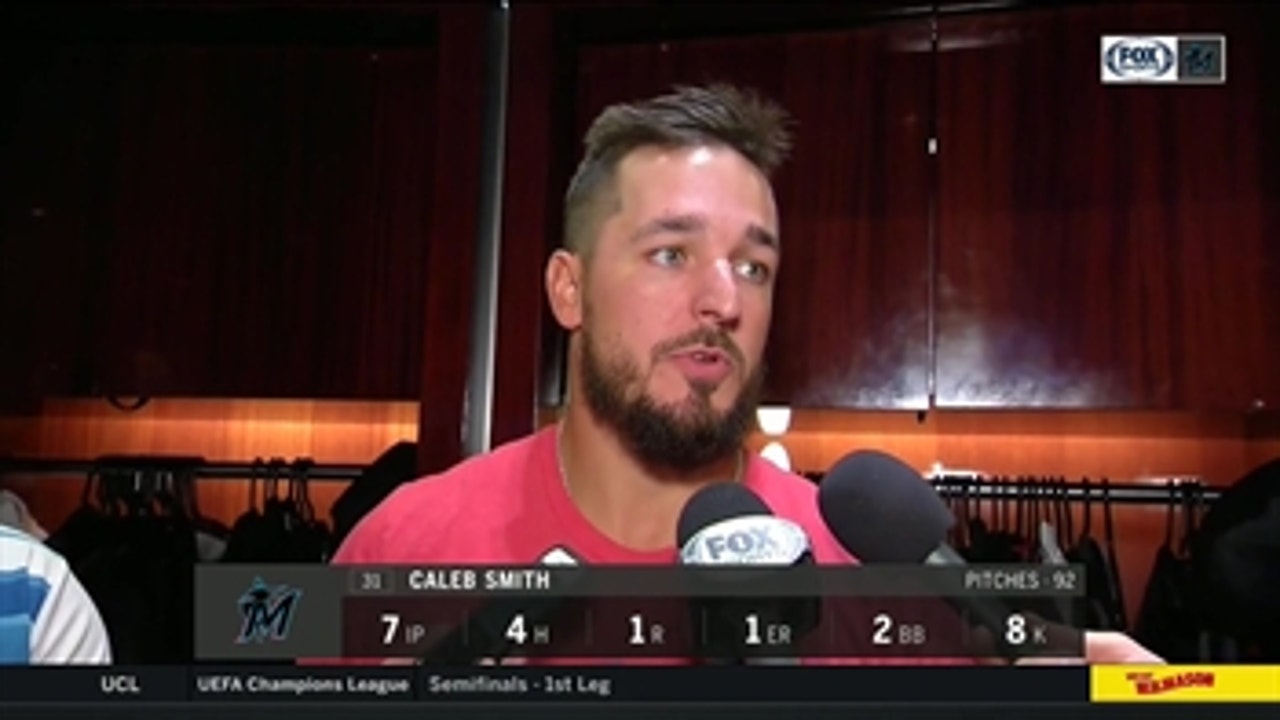 Caleb Smith on locking down Cleveland, Marlins' offense