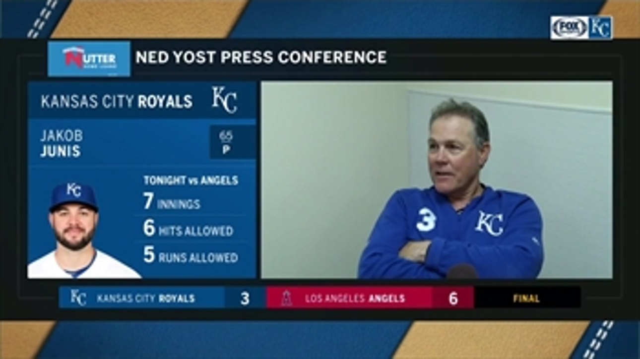 Yost: Junis 'threw OK, just got burned on a couple of pitches'