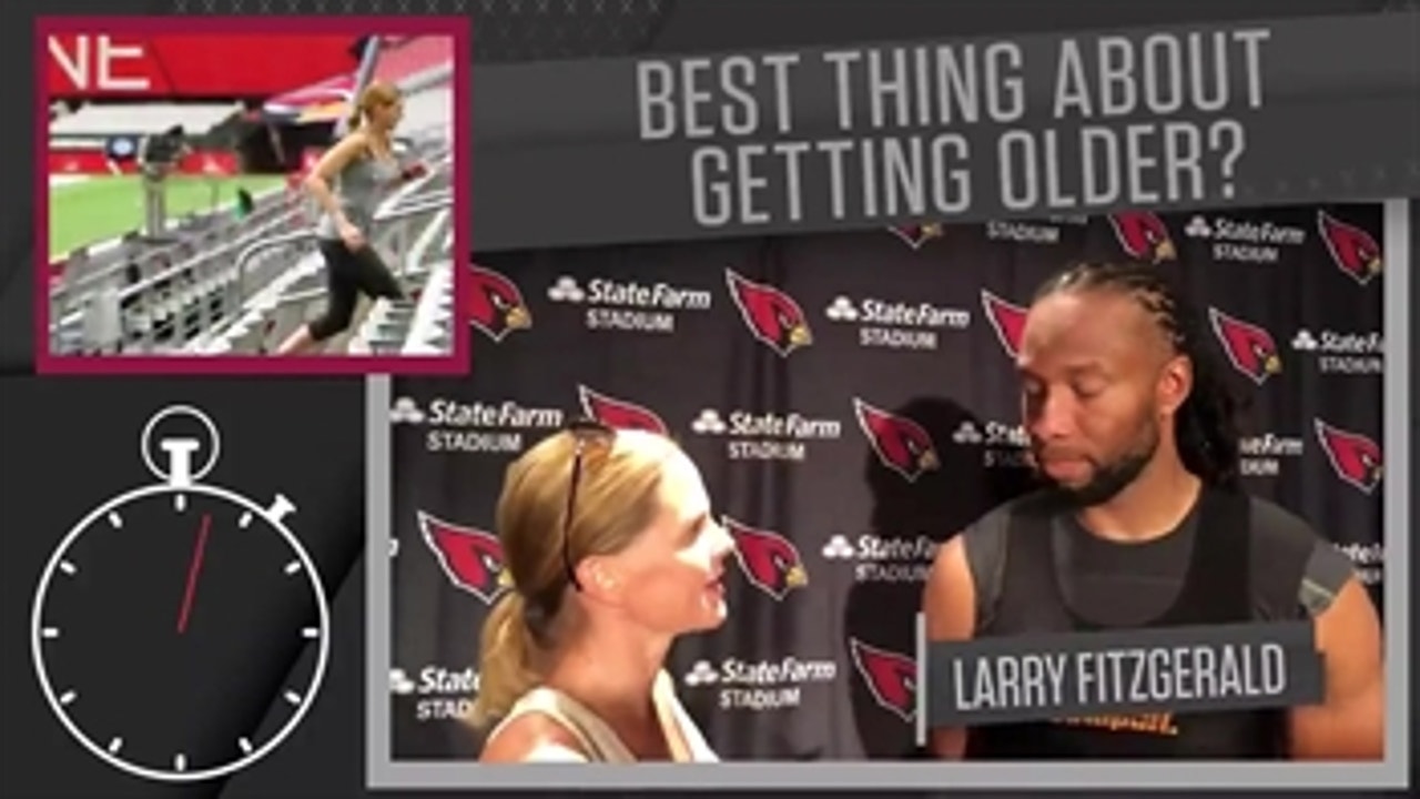Larry Fitzgerald on Adrian Peterson, his career, and more ' SHANNON SPAKE's 1 UP, 1 DOWN
