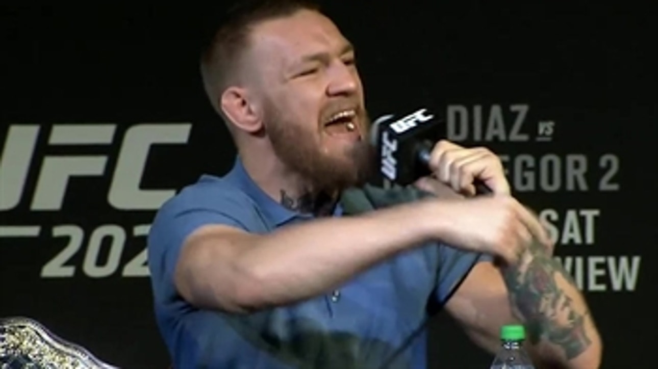 Conor McGregor went off on Nate Diaz at the UFC 202 pre-fight press conference