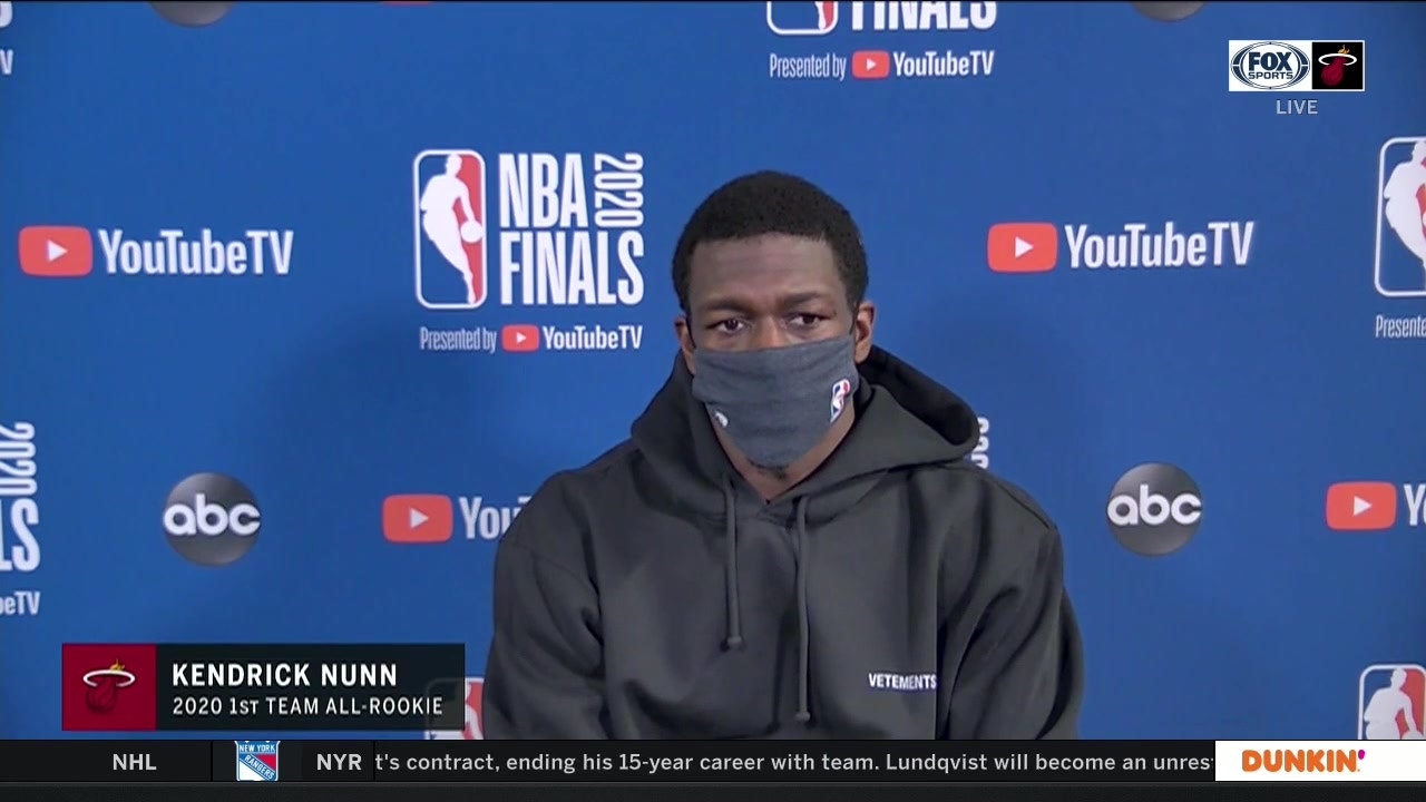 Kendrick Nunn on Game 1 loss and the next man up mentality for Heat