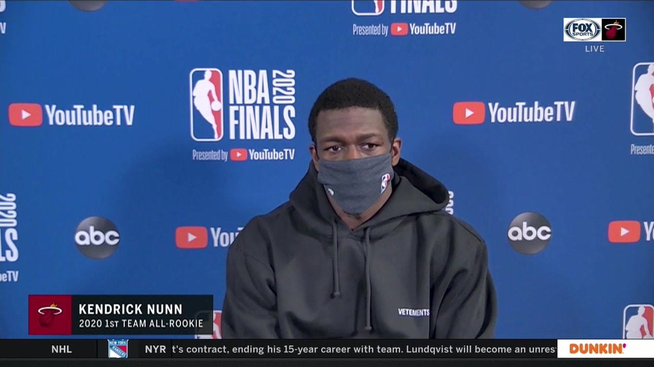 Kendrick Nunn on Game 1 loss and the next man up mentality for Heat