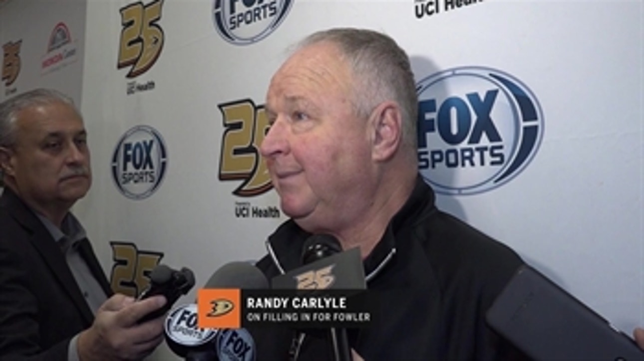 Randy Carlyle talks about how the Ducks plan on dealing with Cam Fowler's absence