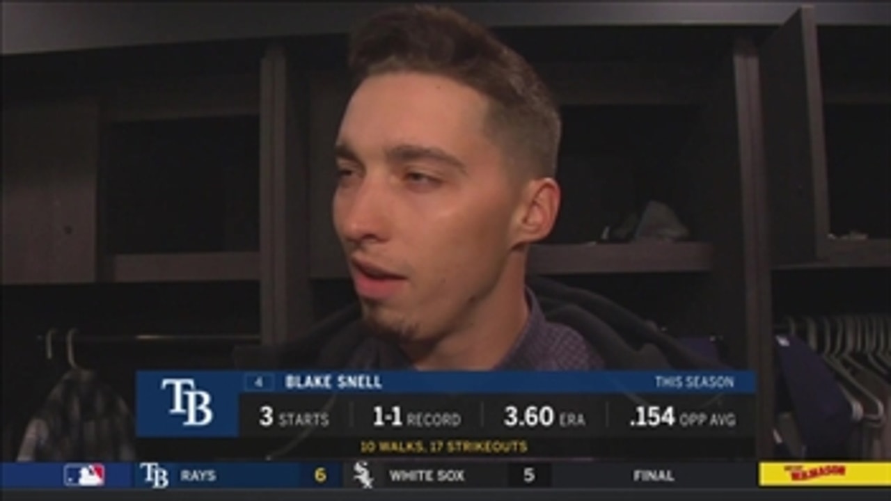Blake Snell a little frustrated with command after Tuesday's start