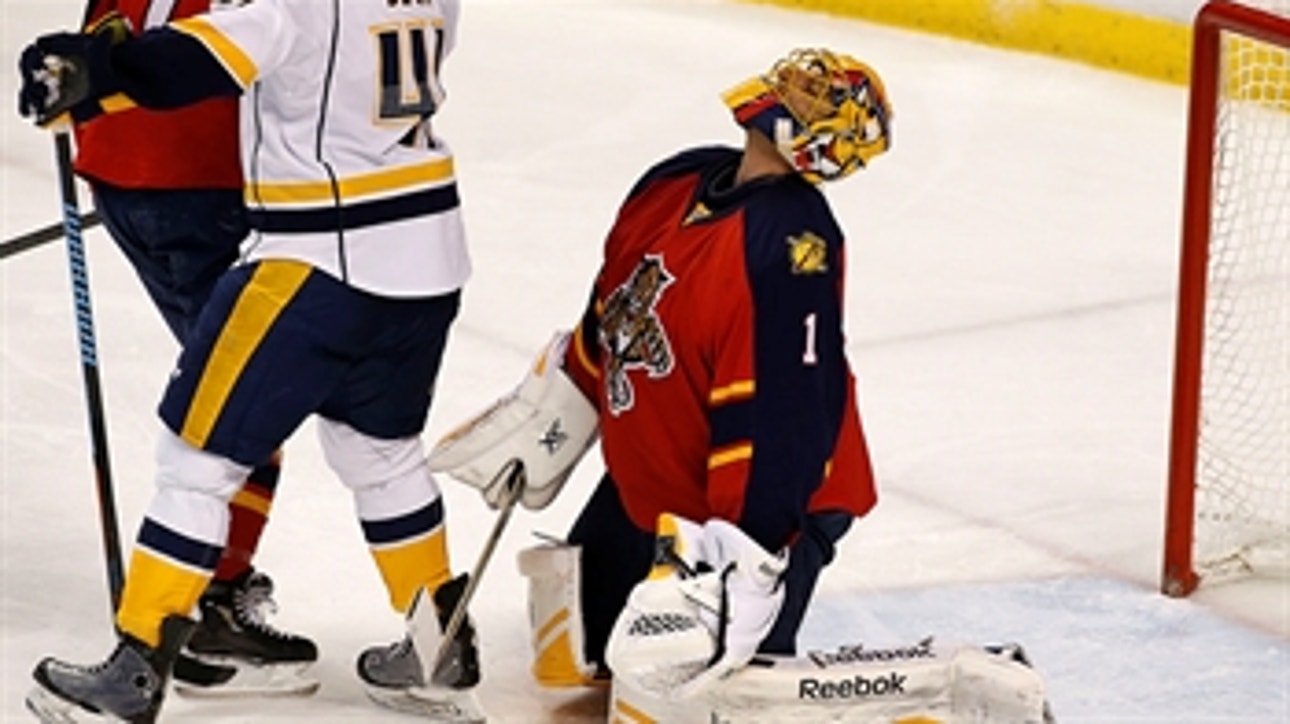 Panthers can't hold off Preds, lose in SO