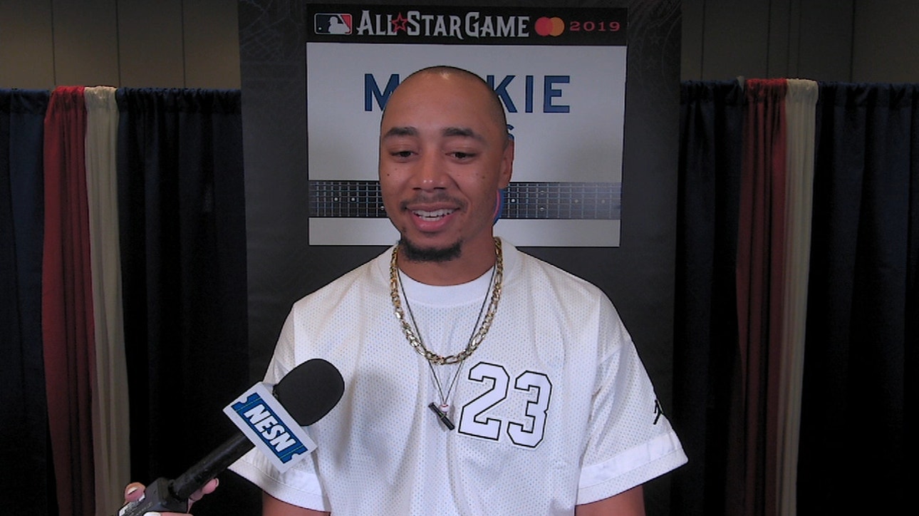 Mookie Betts talks about Xander Bogaerts' great season and makes a home run derby prediction
