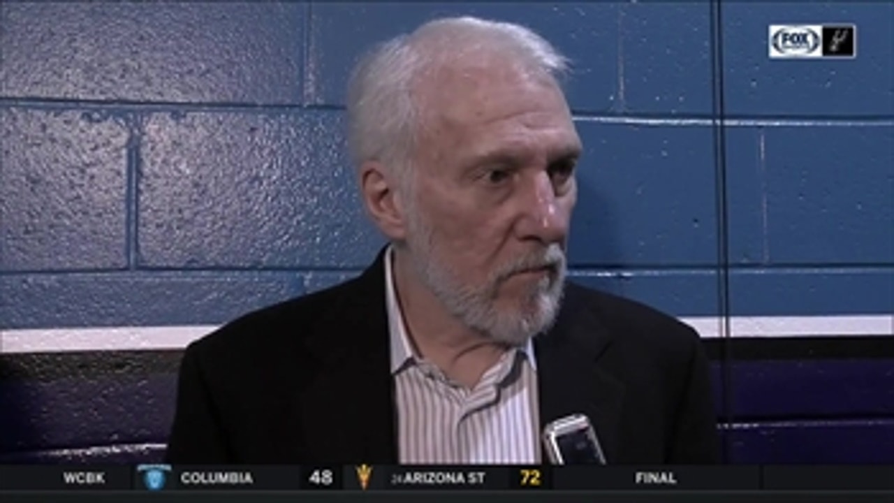 Gregg Popovich on defeating Hornets 106-86