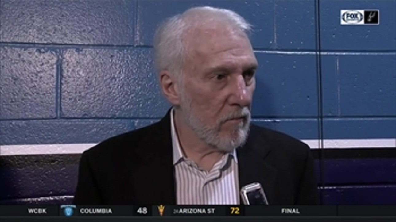 Gregg Popovich on defeating Hornets 106-86