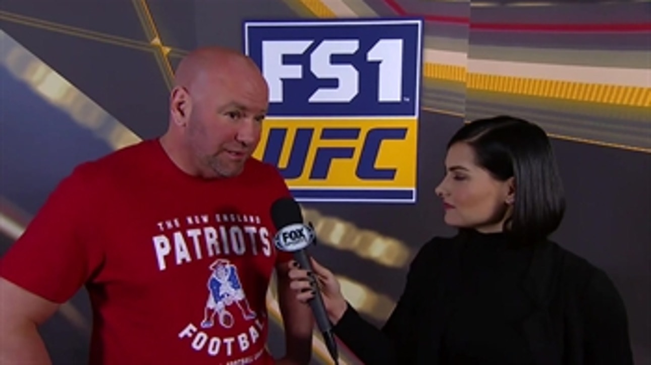 Dana White talks with Megan Olivi ' WEIGH-INS ' UFC 220