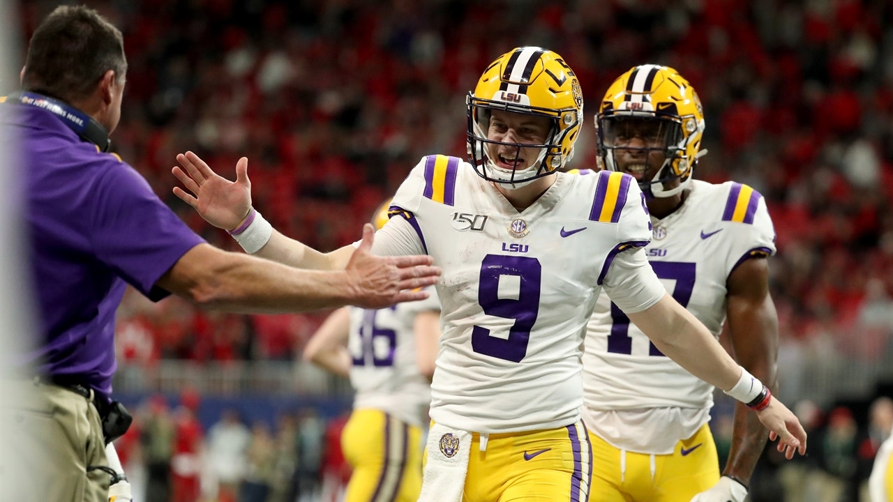 Joe Burrow's pair of third-quarter touchdown passes put LSU up 34-3 in SEC title game