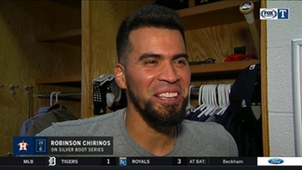 Robinson Chirinos on Playing against the Rangers