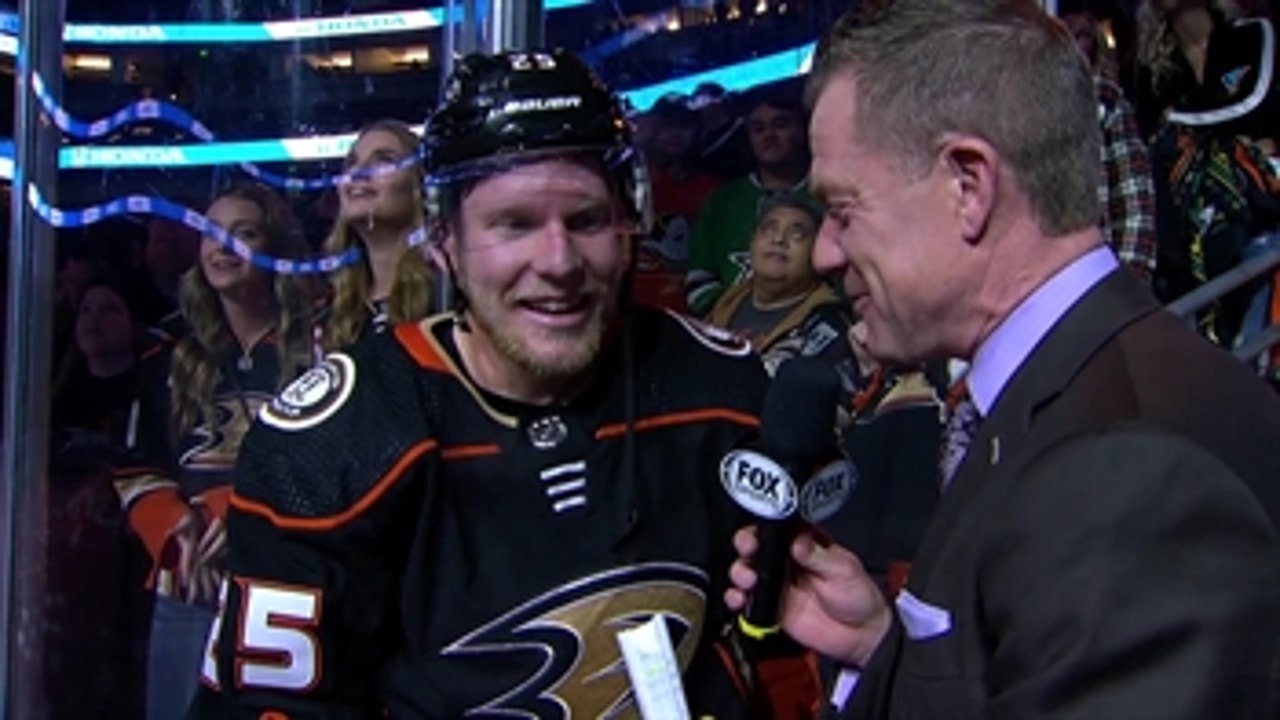 Ondrej Kase talks about his first-career hat trick