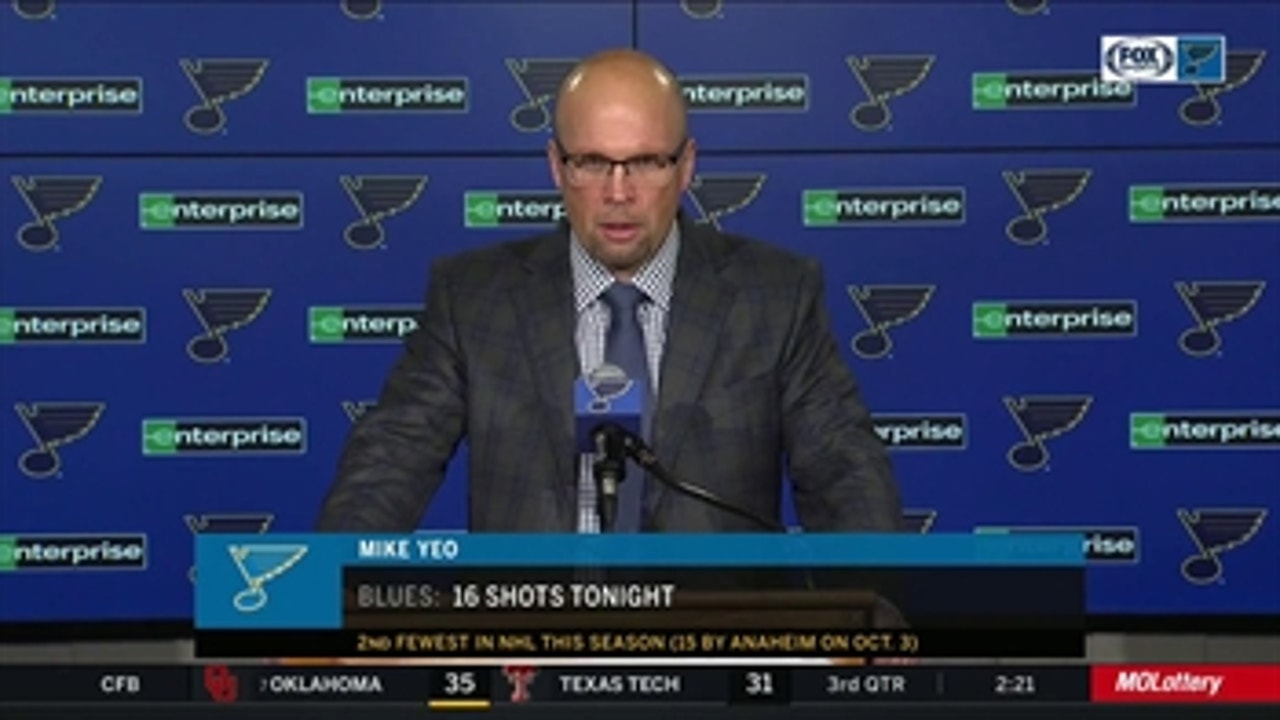 Mike Yeo: 'We played slow and we didn't play hard' against Wild