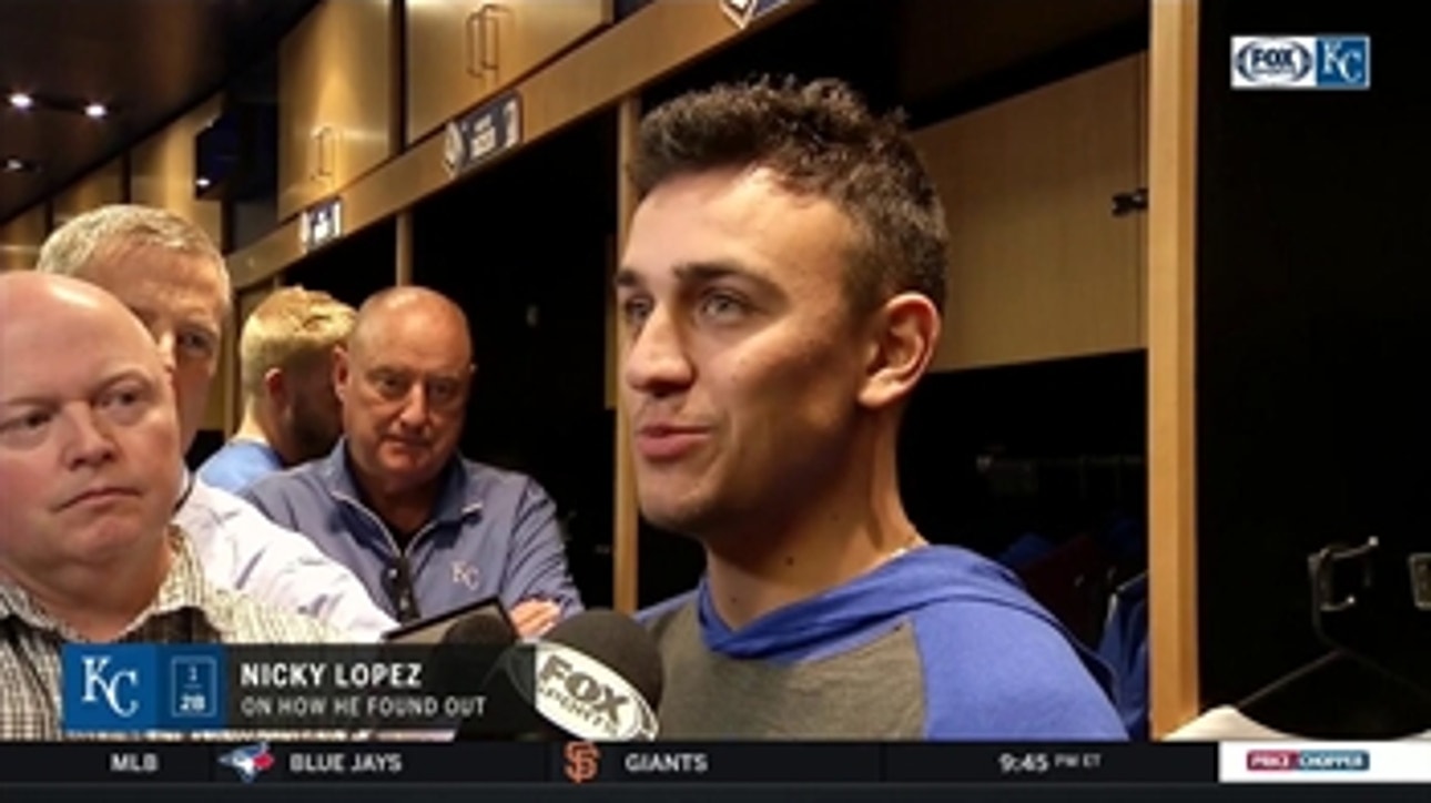 Nicky Lopez on getting called up: 'I don't think I've stopped smiling'