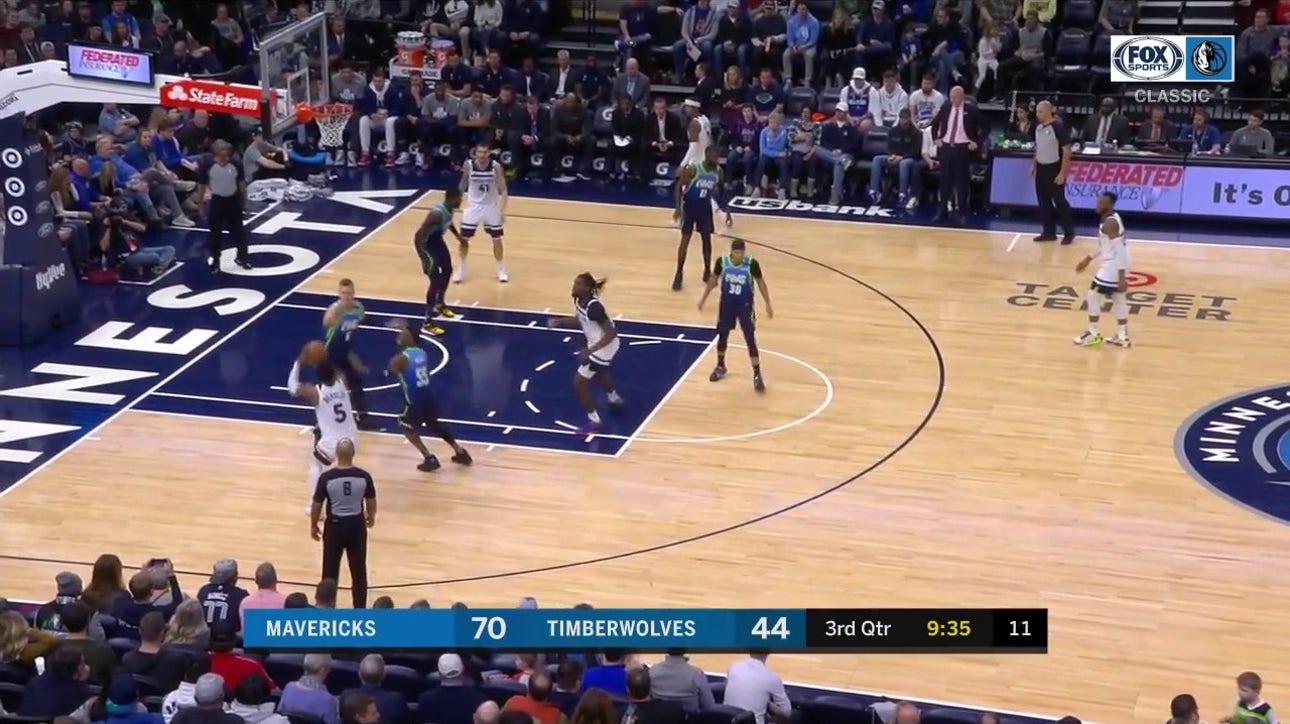 WATCH: Dorian Finney-Smith with the Block | Mavericks CLASSICS