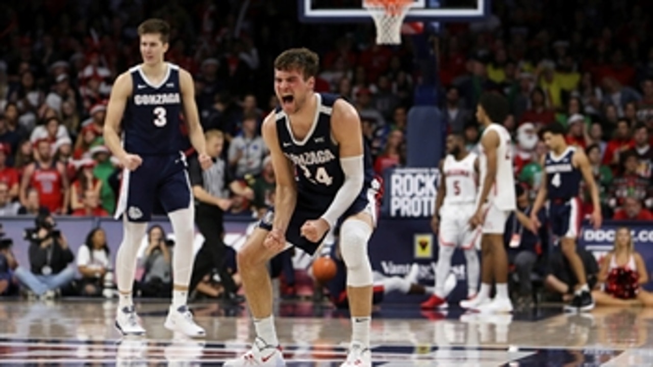 No. 6 Gonzaga holds off late Wildcat rally, beats No. 15 Arizona, 84-80