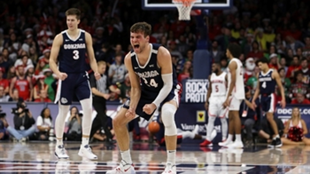 No. 6 Gonzaga holds off late Wildcat rally, beats No. 15 Arizona, 84-80