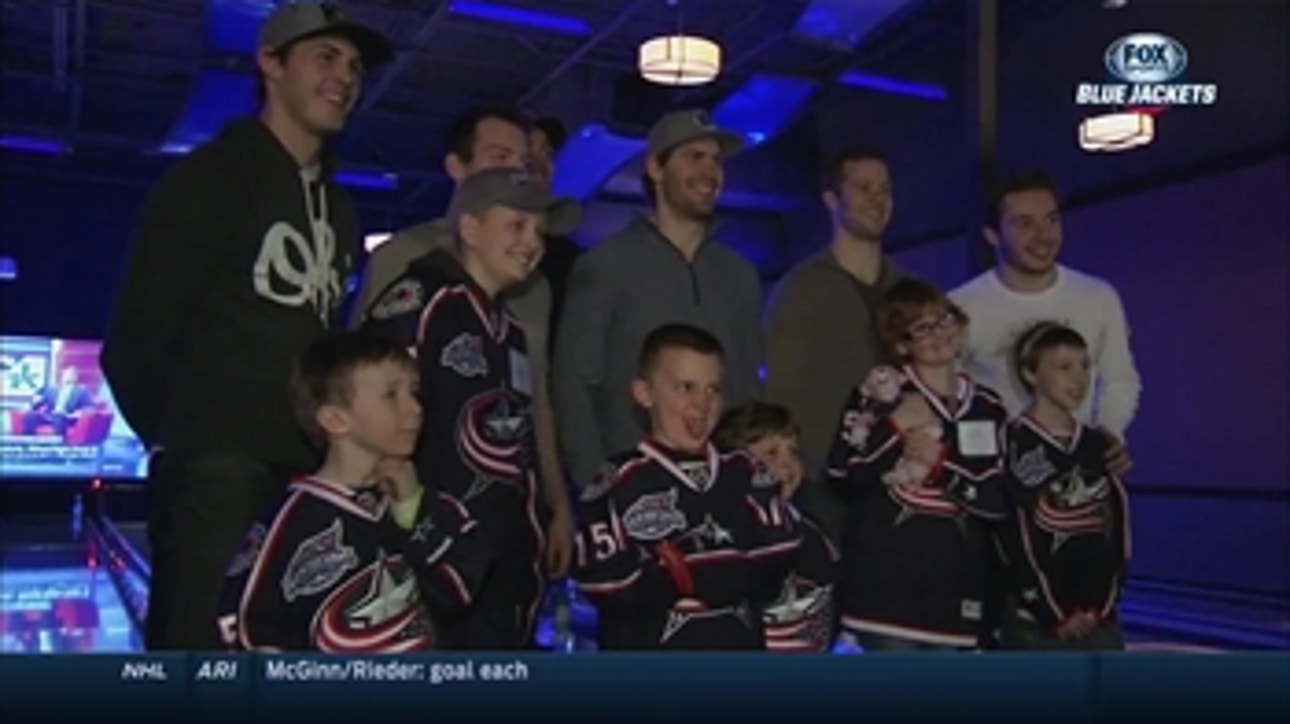 CBJ team up with pediatric cancer patients for a night of bowling with the stars