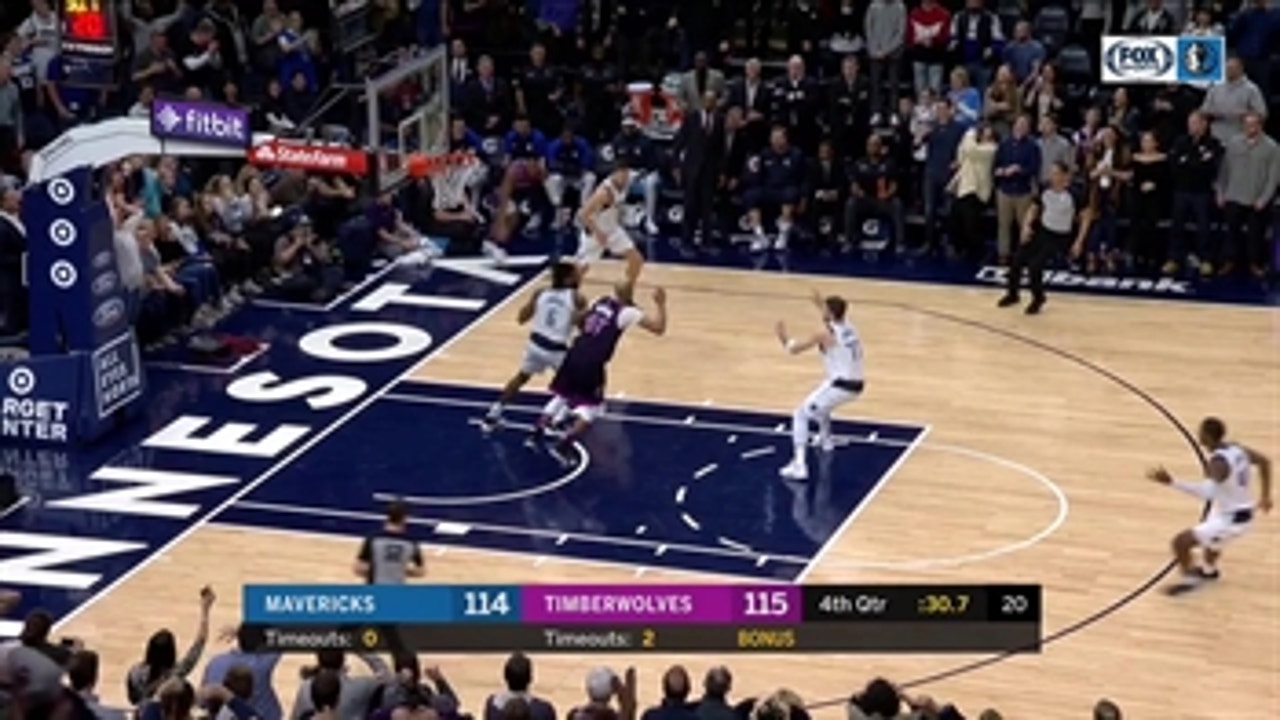 WATCH: Luka Doncic Nails Huge Three To Give Mavs Win Over Minnesota