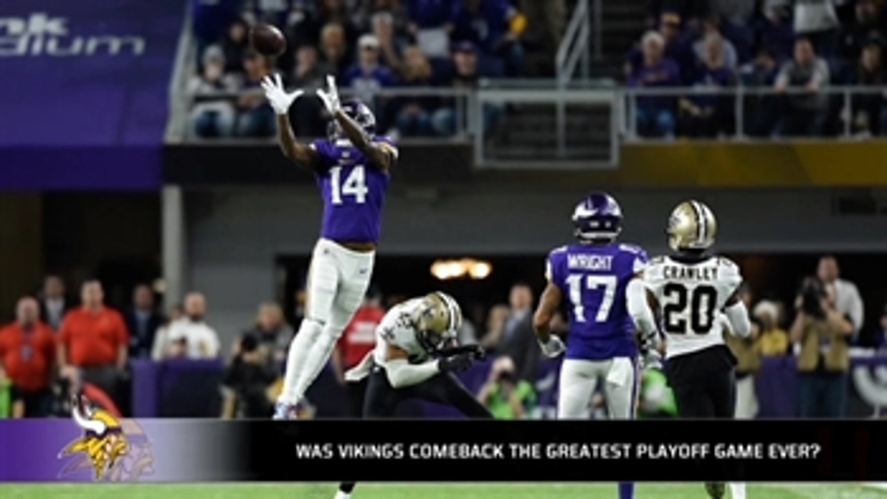 Was the Saints-Vikings game the best playoff game ever?