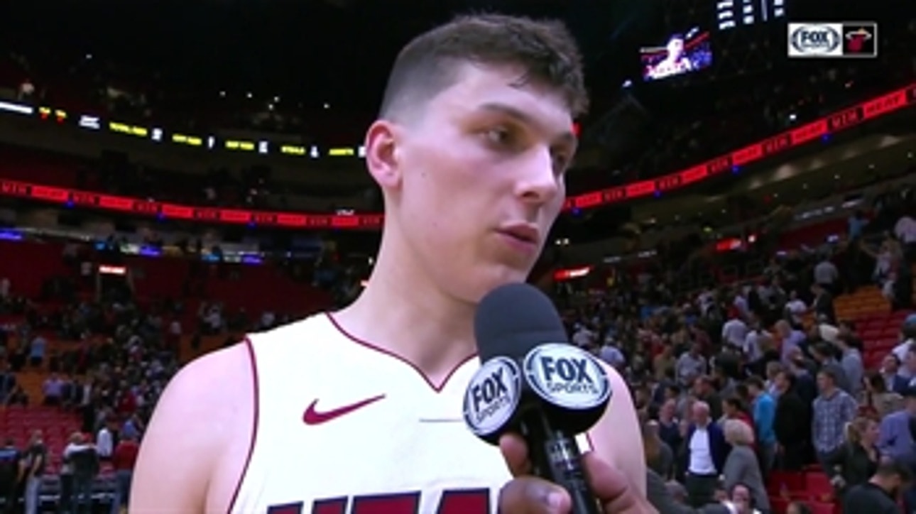 Tyler Herro joins the Winner's Circle after big game against Wizards