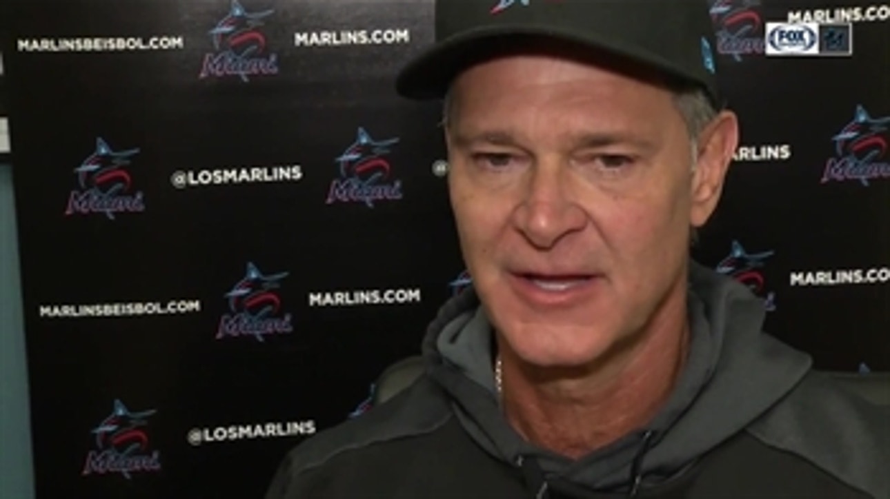 Don Mattingly recaps Sandy Alcantara's start and the Marlins' loss to Dodgers