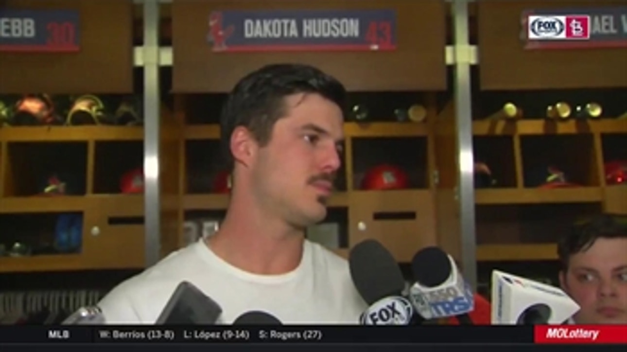 Hudson says he battled command issues against Nationals