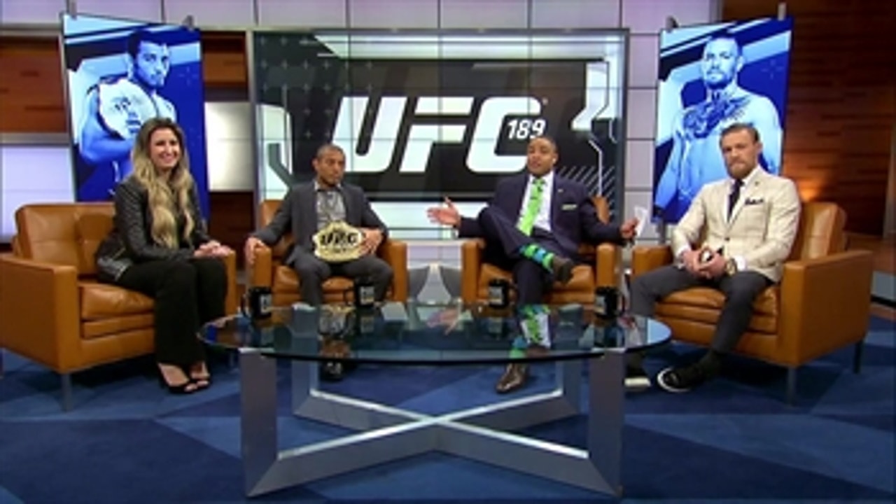 Conor McGregor and Jose Aldo Mix Words on FOX Sports Live Before UFC 189