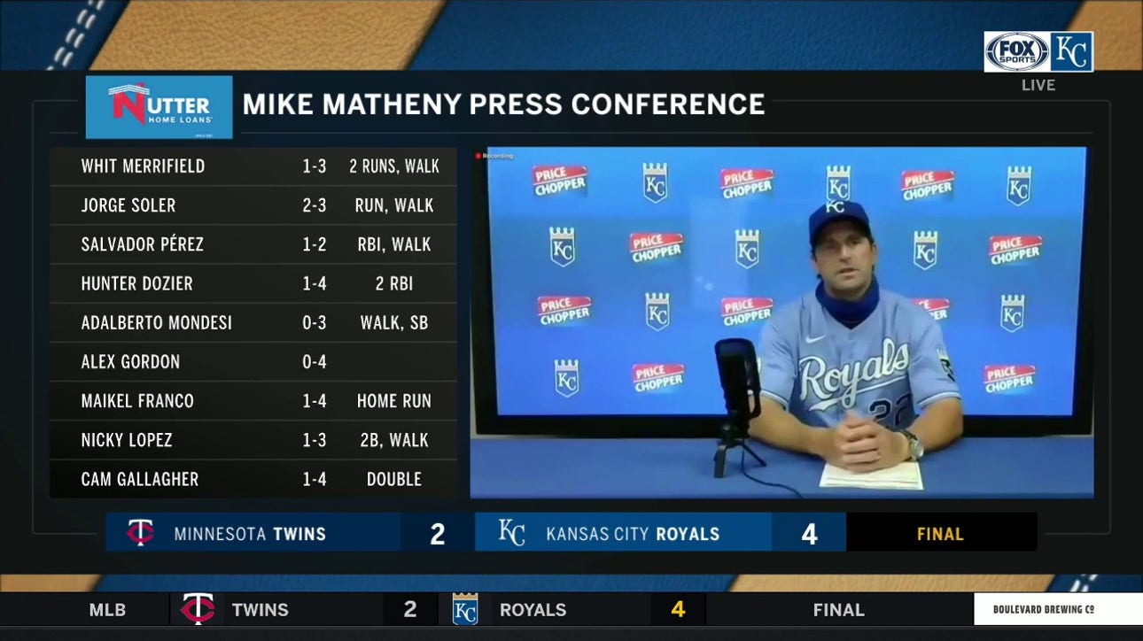 Matheny: 'It's just a great day' after Royals beat Twins