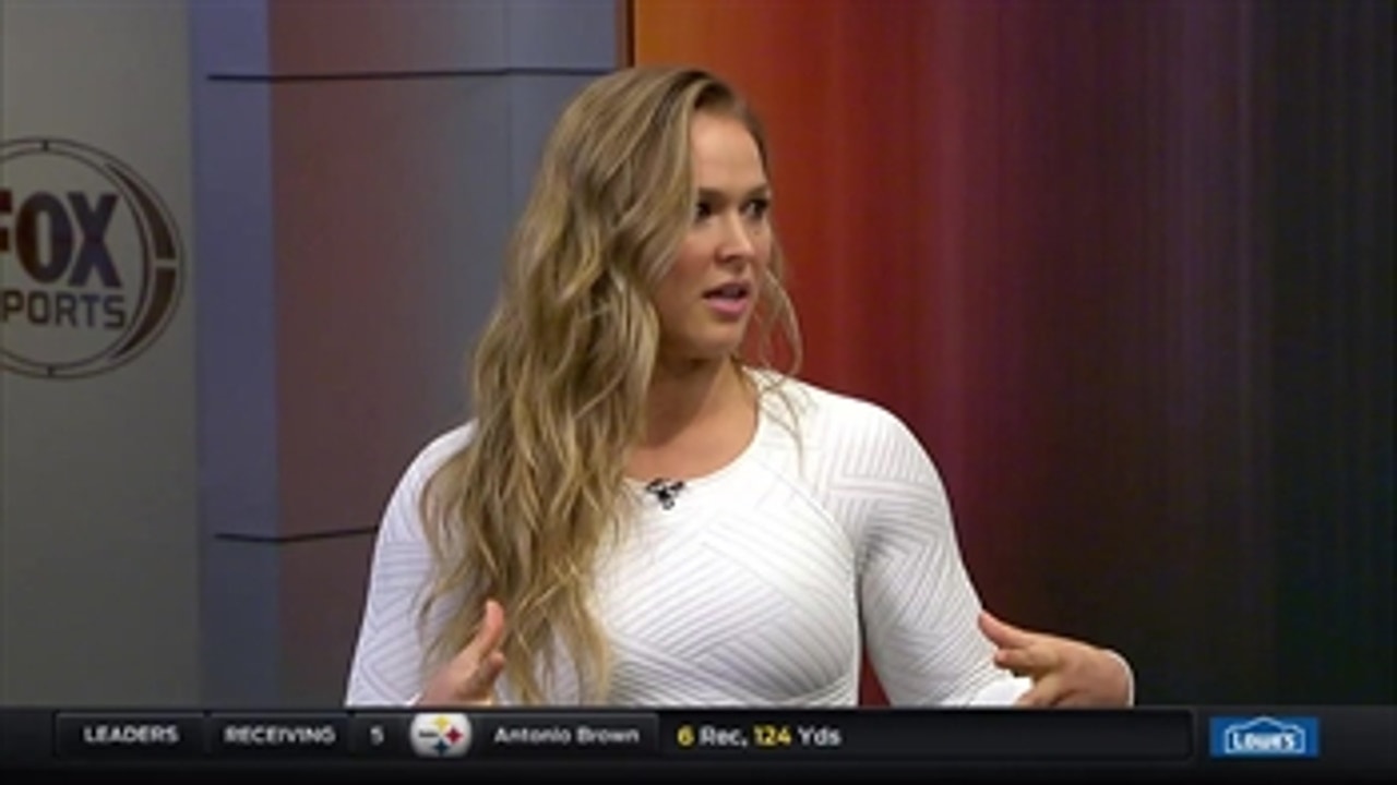 Ronda Rousey previews her fight against Holly Holm with Michael Strahan