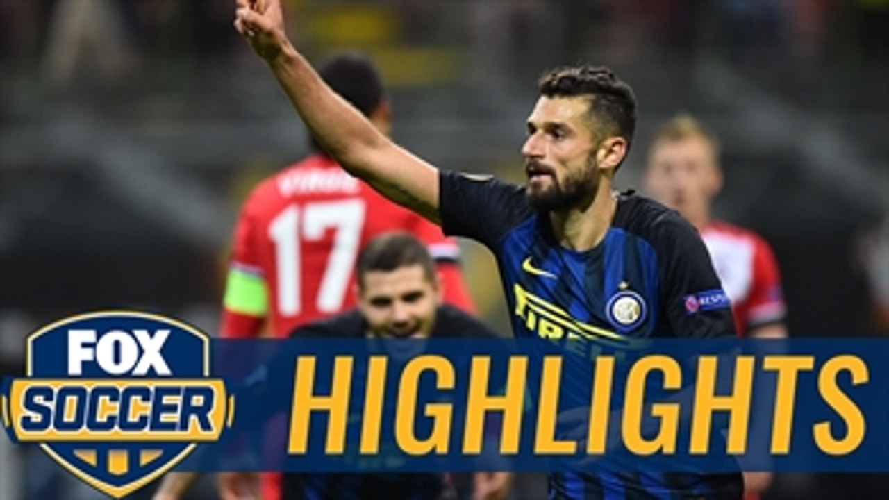 Fantastic Candreva goal gives Inter lead vs. Saints ' 2016-17 UEFA Europa League Highlights