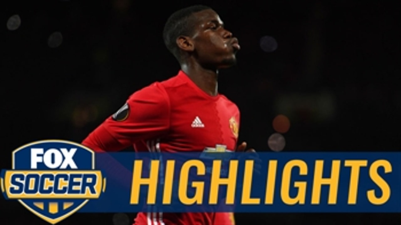 Pogba's stunning strike gives Man United 3-0 lead ' 2016-17 UEFA Europa League Highlights