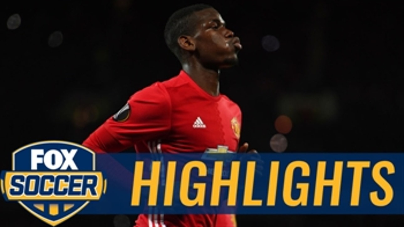 Pogba's stunning strike gives Man United 3-0 lead ' 2016-17 UEFA Europa League Highlights