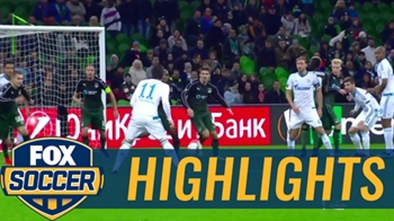 Konoplyanka puts Schalke ahead vs. Krasnodar ' 2016-17 UEFA Europa League Highlights