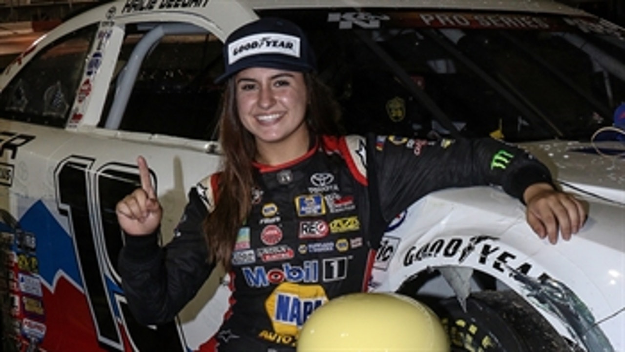 Hailie Deegan becomes first female to win a K&N Pro Series race in NASCAR history