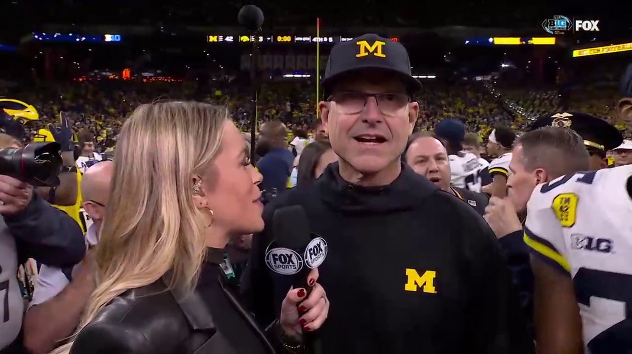 Jim Harbaugh 'FIRED UP' about Michigan's likely College Football Playoff berth